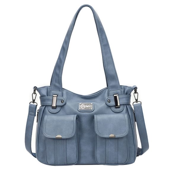Purses Soft Pu Leather Handbags Large Capacity Shoulder Bags V :| - Picture 1 of 7